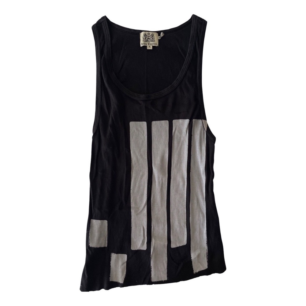 Y2K Juicy Couture Size Large Vintage Black Tank